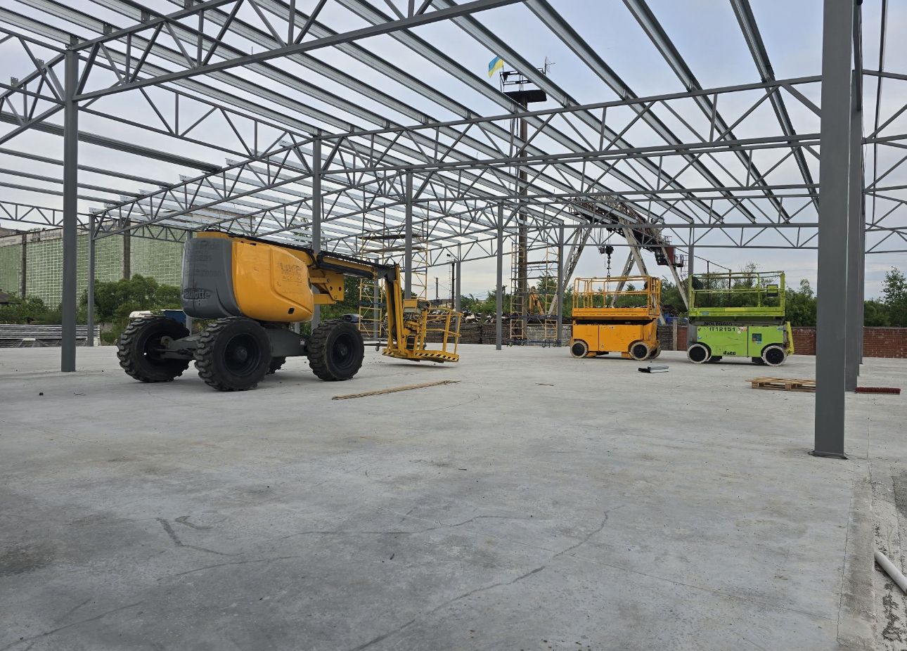 Ремонт строительство кровли промышленных складов Днепр